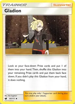 Gladion 95/111 SM - Crimson Invasion Pokemon 004532 - Image 1
