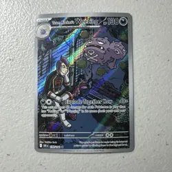 Team Rocket's Weezing #199/182 Full Art Rare Holo Destined Rivals Pokemon NM - Image 1