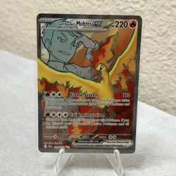 Team Rockets Moltre's EX Full Art Destined Rivals 208/182 Pokemon TCG NM - Image 1