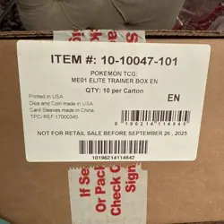 *NEW* Factory Sealed Pokemon Mega Evolution Sealed ETB Case (10 ETBs/Case) - Image 1