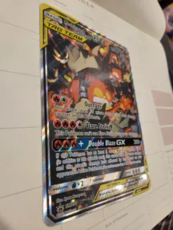 2021 RESHIRAM & CHARIZARD GX TAG TEAM • JUMBO BLACK STAR PROMO • SM201 • POKEMON - Image 3