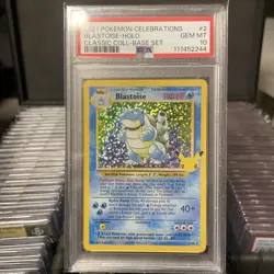 2021 Pokemon Celebrations Blastoise Holo 2/102 PSA 10 - Image 1