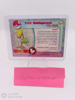Pokemon Bellsprout #69 Topps Tv Animation Edition RED LOGO Mint Pack Fresh - Image 3