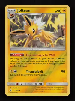 Jolteon 23/68 Rare Hidden Fates Pokemon Reverse Holo Near Mint - Image 1