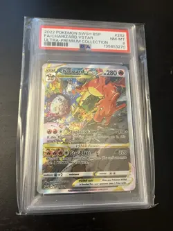 2022 Pokemon Charizard V Star Ultra Premium Collection PSA 8 SWSH262 - Image 1