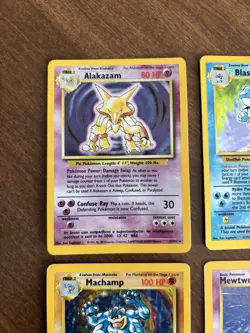 1999 Pokemon Base Set Holo Lot - Blastoise Venusaur Alakazam Mewtwo Machamp - Image 2