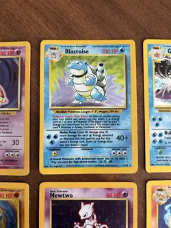 1999 Pokemon Base Set Holo Lot - Blastoise Venusaur Alakazam Mewtwo Machamp - Image 3