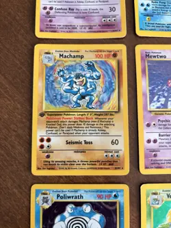 1999 Pokemon Base Set Holo Lot - Blastoise Venusaur Alakazam Mewtwo Machamp - Image 5