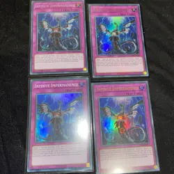 RA01-EN075 Infinite Impermanence Secret Rare x2 ultra x1 super 1st ed YuGiOh - Image 1