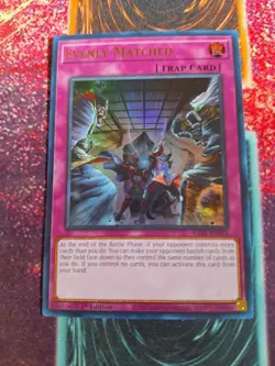 Yu-Gi-Oh! Evenly Matched RA01-EN074 Ultra Rare 1st Edition Near Mint - Image 1