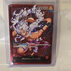 Bandai One Piece CCG Monkey D. Luffy Leader The Four Emperors Foil ST21-001 5000 - Image 1
