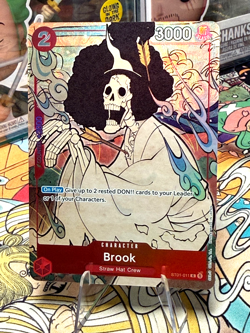 One Piece TCG - Brook English Version 1st Anniversary OP01-011 NM - Image 1