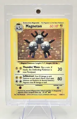 Magneton Base Set Holo Unlimited Rare Pokemon TCG Card 9/102 - Image 1