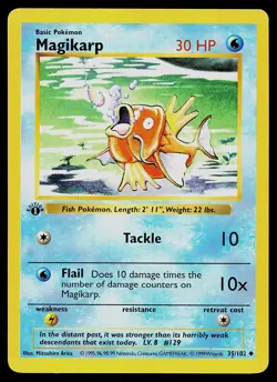 Pokemon Card - Magikarp 1st Edition Base Set Shadowless 35/102 - Image 1