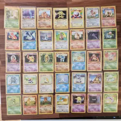 Pokemon BASE Set Cards Unlimited COMPLETE With Rares Non-Holo 17 - 102 NM - Image 1