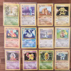 Pokemon BASE Set Cards Unlimited COMPLETE With Rares Non-Holo 17 - 102 NM - Image 2