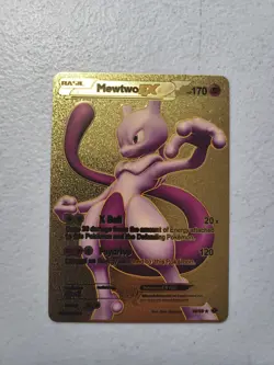 Pokemon Mewtwo EX HP 170 Gold Foil Fan Art Card 98/99 LP Free Shipping - Image 1