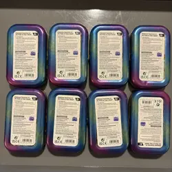 Pokemon Prismatic Eevee Evolutions Complete Set of 8 Tins - Empty No Cards Coins - Image 2