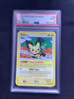 Pokemon Cards: Arceus Rare: Pichu 25/99 PSA 9 - Image 1