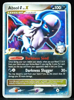 Absol G LV.X #141/147 LP/MP Pokemon Card - Image 1