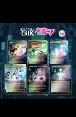 MTG Secret Lair x Hatsune Miku: Digital Sensation EN - Rainbow Foil Sealed NM - Image 1