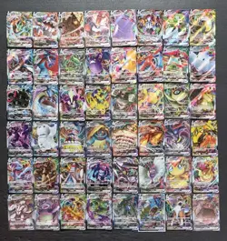 48*Lot Pokemon TCG S-CHN RRR Machamp Crobat Rayquaza Cinderace Lapras VMAX JD90 - Image 1