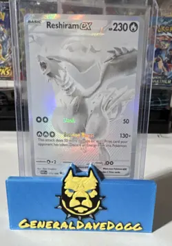 Pokemon SV: White Flare Black White Rare Reshiram EX 173/086 NearMint Chase Card - Image 1