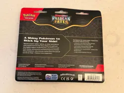 Pokemon Scarlet & Violet Paldean Fates 3 Pack Blister Greavard Promo New! - Image 2