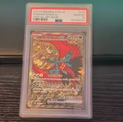 Pokemon Roaring Moon ex Special Art Rare 218/187 Sv8a Holo PSA 10 - Image 1