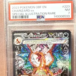 Pokemon TCG Obsidian Flames Charizard EX 223/197 Special Illustration Rare PSA 7 - Image 4