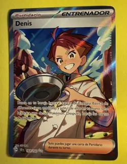 Pokemon Trainer ~ Denis (Crispin) 164/142 ~ Stellar Crown Full Art ~ Spanish - Image 1