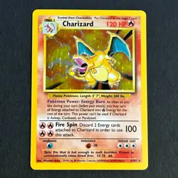 Charizard 4/102 Base Set Holo Rare Pokemon Card - Image 1