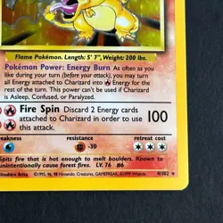 Charizard 4/102 Base Set Holo Rare Pokemon Card - Image 4