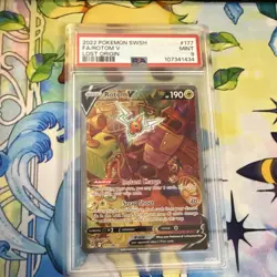 Pokemon TCG Rotom V Full Art Ultra Rare Holo Lost Origin Swsh11 177/196 PSA 9 - Image 1