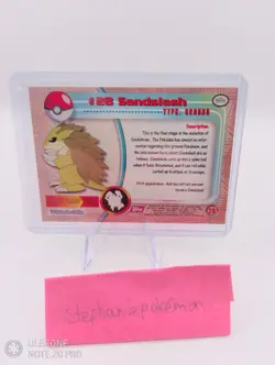 Pokemon Sandslash #28 Topps Tv Animation Edition RED LOGO Mint Pack Fresh - Image 3