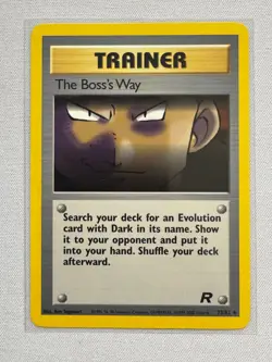 The Boss's Way 73/82 Uncommon Team Rocket Pokemon Near Mint - Image 1