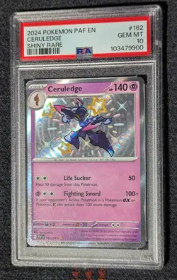 2024 Pokemon PAF EN-Paldean Fates Shiny Rare 162 Ceruledge PSA 10 GEM MINT - Image 1