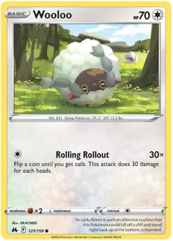 Wooloo 121/159 Common Crown Zenith - Image 1