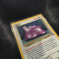 Pokemon Ditto 3/62 Fossil Unlimited Holo Rare 1999 Keiji Kinebuchi 50 HP - Image 2