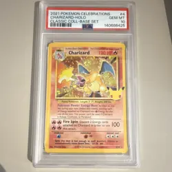Pokemon Charizard Celebrations Classic Collection Holo 4/102 2021 PSA 10 - Image 1