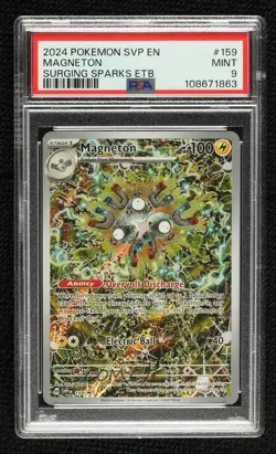 Magneton Pokemon Scarlet & Violet Black Star Promo CGC 9 Mint - Image 1