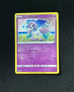 2020 Pokemon TCG English Black Star PROMO SWSH013 Galarian Ponyta Holo HC22 - Image 1