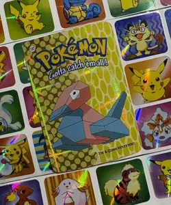 Pokemon 151 Vintage Pocket Monsters Vending HOLO Prism Sticker 2000 Nintendo - Image 1