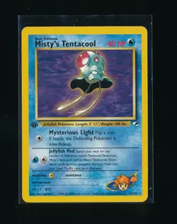MISTY'S TENTACOOL 32/132 POKEMON GYM HEROES 1ST EDITION 2020 POKEMON TCG - Image 1