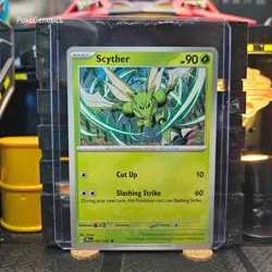 Scyther Temporal Forces Pokemon TCG 001/162 Scarlet & Violet SV05 Common - Image 1