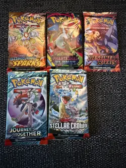 Pokemon TCG Booster Pack Bundle Factory Sealed Destined Rivals Phantasmal etc - Image 1