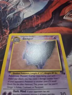 Pokemon Gengar TCG Card 20/62 Fossil Regular Unlimited Rare NM/LP - Image 2