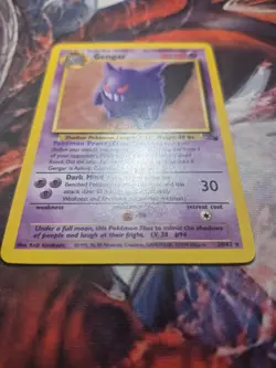 Pokemon Gengar TCG Card 20/62 Fossil Regular Unlimited Rare NM/LP - Image 3