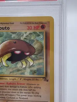 1999 POKEMON FOSSIL KABUTO #50 1st EDITION PSA 8 - Image 4