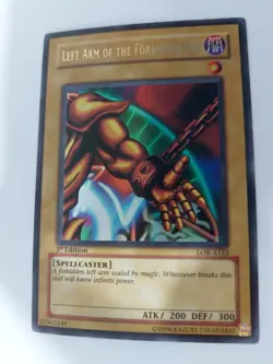 Left Arm of the Forbidden One 2002 LOB-A123 1st Edition Yugioh Card-Mint/NP - Image 5
